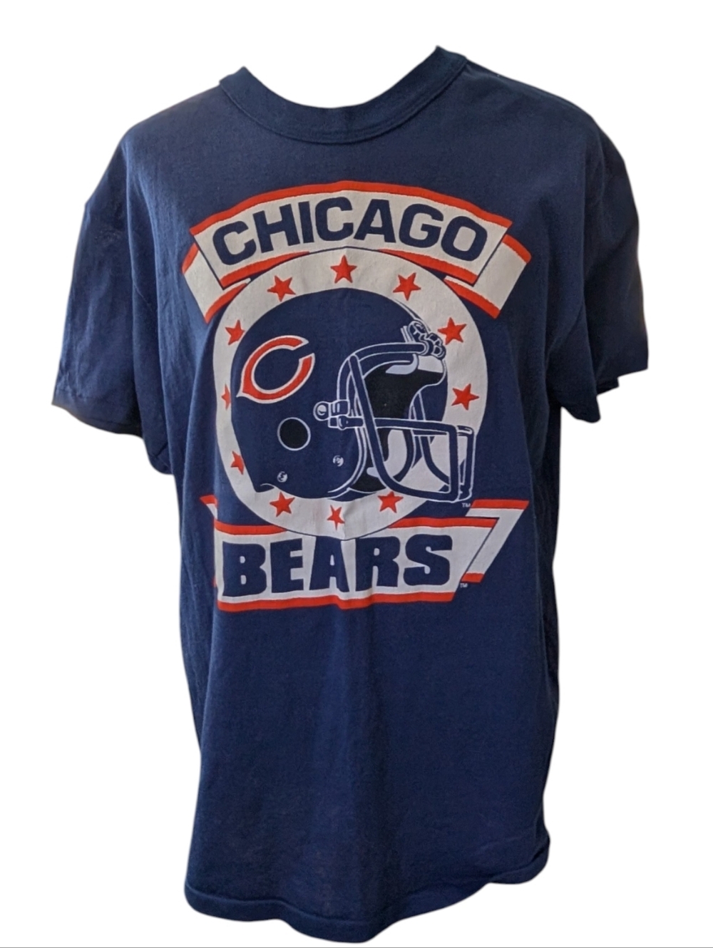 Vintage 80s Chicago Bears NFL Football T Shirt Size XL USA